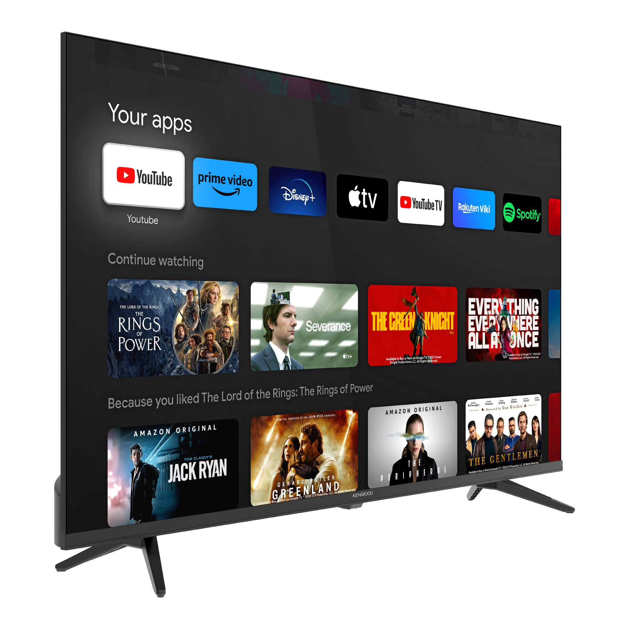 Pantalla 58" Kenwood UHD 4K Smart, LTK-K58B53G