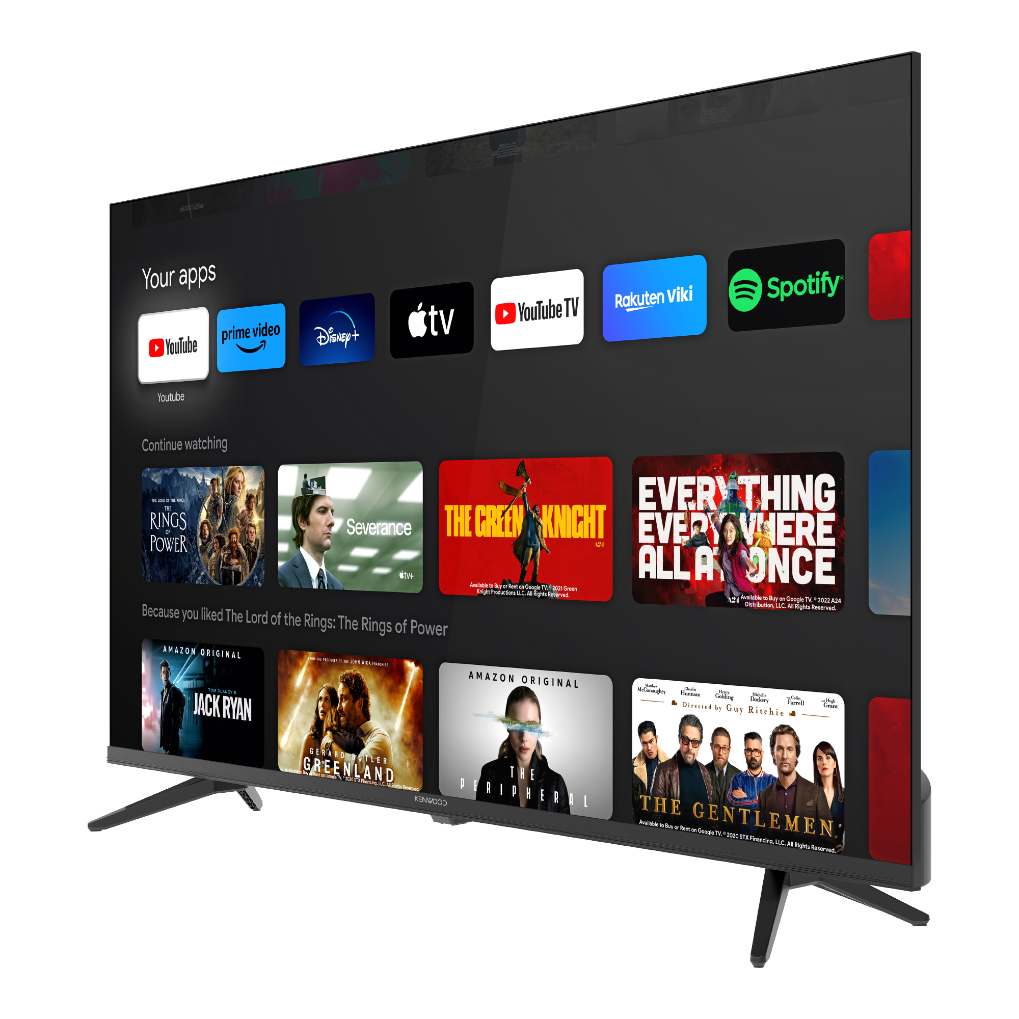 Pantalla 58" Kenwood UHD 4K Smart, LTK-K58B53G - Imagen 2