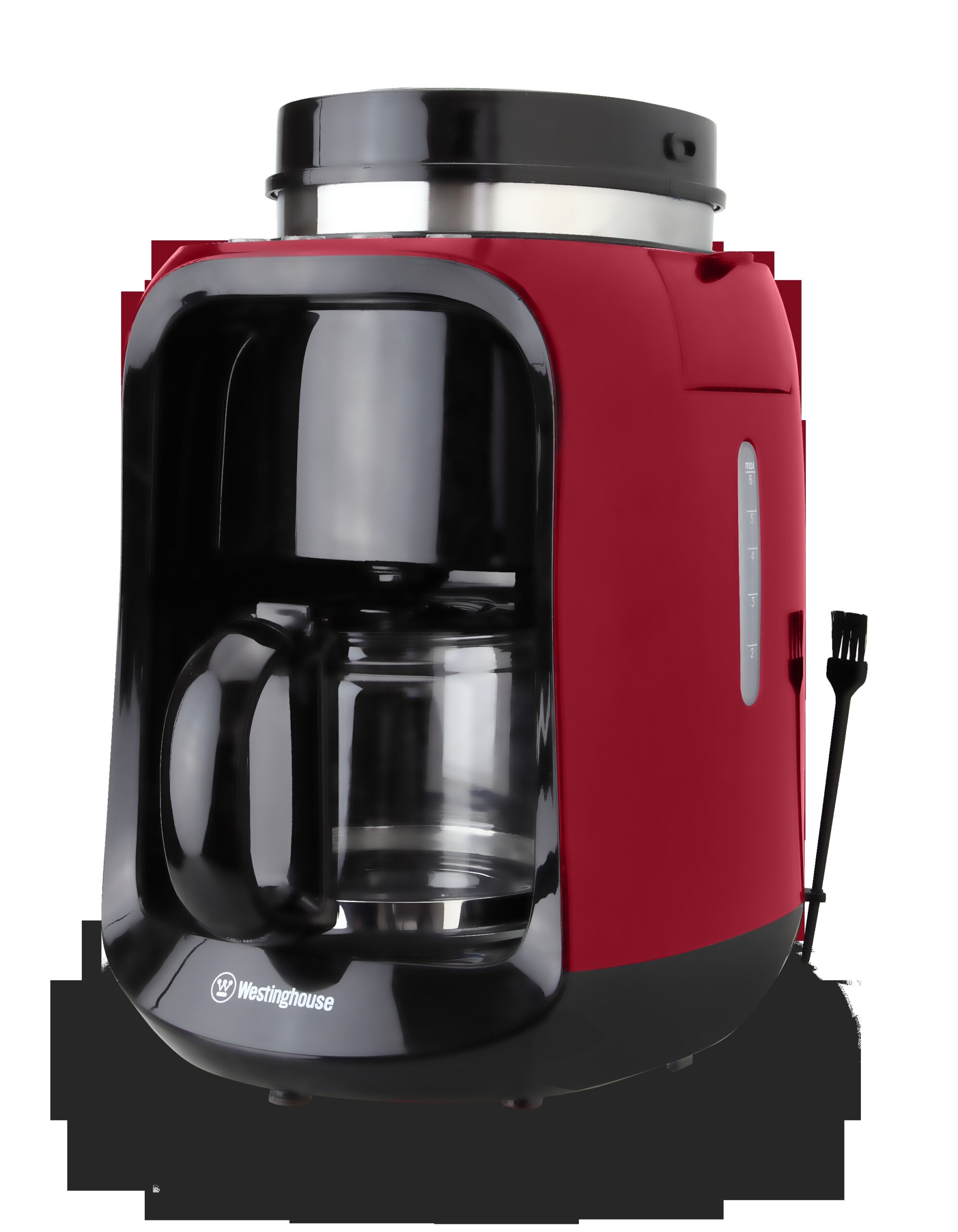 Westinghouse cafetera con moledor café 2 en 1 roja - WKCM256