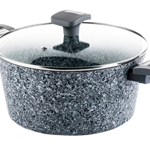 Cacerola con Tapa Westinghouse | 24 cm | Granito Gris | Aluminio Fundido