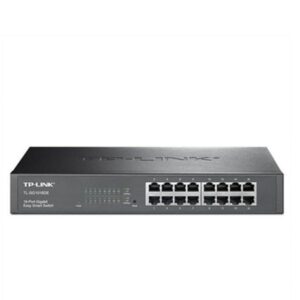 SWITCH TP LINK TL-SG1016DE 16 PUERTOS GIGABIT 10/100/1000 MBPS EASY SMART MANAGED ADMINISTRABLE NEGRO
