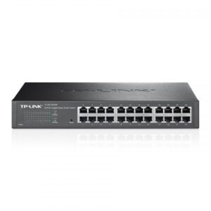 SWITCH TP LINK TL-SG1024DE 24 PUERTOS GIGABIT 10/100/1000 MBPS EASY SMART MANAGED ADMINISTRABLE NEGRO