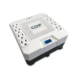 REGULADOR DE VOLTAJE CDP R-AVR1808 1800VA 1000W 8 TOMAS 90?144 VCA PROTECCIÓN DE DATOS AVR BLANCO / NEGRO