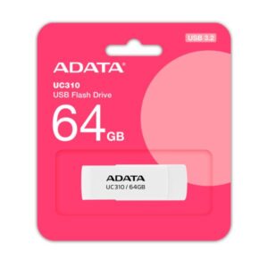MEMORIA USB 64 ADATA UC310 USB-A 3.2 GEN 1 UC310-64G-RWH BLANCO