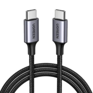 CABLE UGREEN US316 USB-C TRENZADO 100W 2M 70429 NEGRO