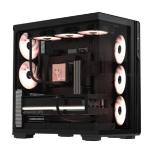 CASE RGB FORMULA V CRYSTAL Z7 PA MID TOWER 5 X 120MM PANEL FRONTAL DE ACERO Y PLÁSTICO / PANEL LATERAL DE VIDRIO SIN FUENTE DE PODER 4711401666622 NEGRO